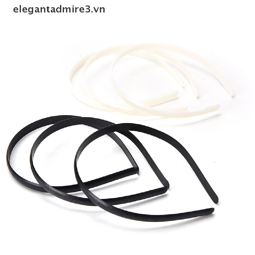 Set 10 Băng Đô Cài Tóc Nhựa 2 Màu Tùy Chọn DIY Dành Cho Trẻ Em