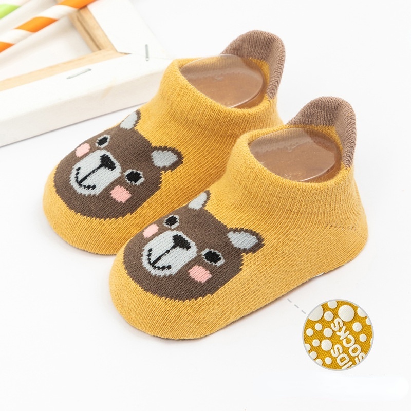 Vớ cotton Chống Trượt Họa Tiết Hoạt Hình Dễ Thương Cho Bé