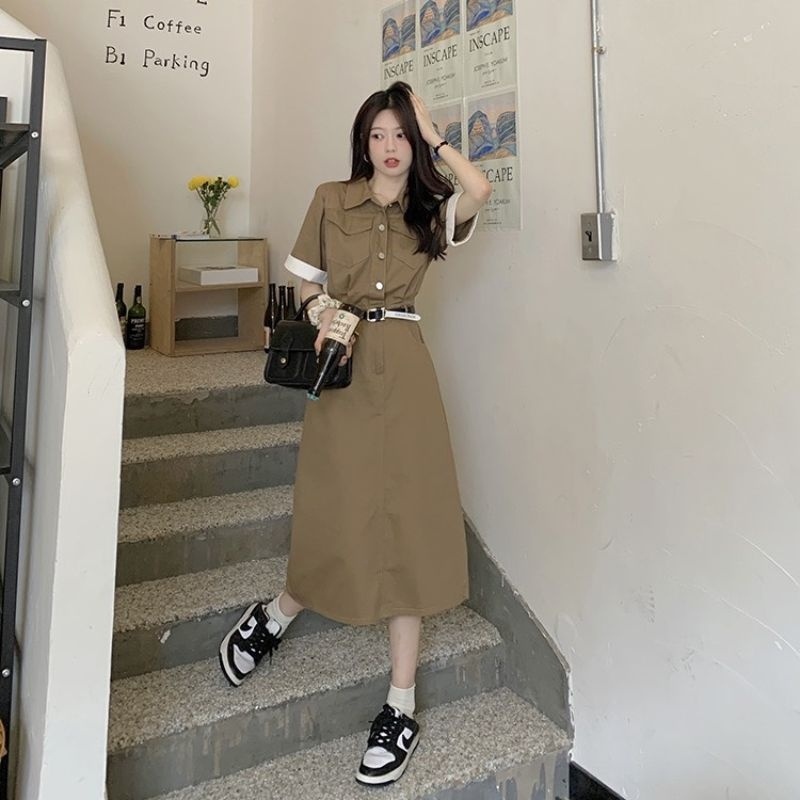 Sét áo váy somi kate kèm belt dự tiệc, đi chơi dễ thương