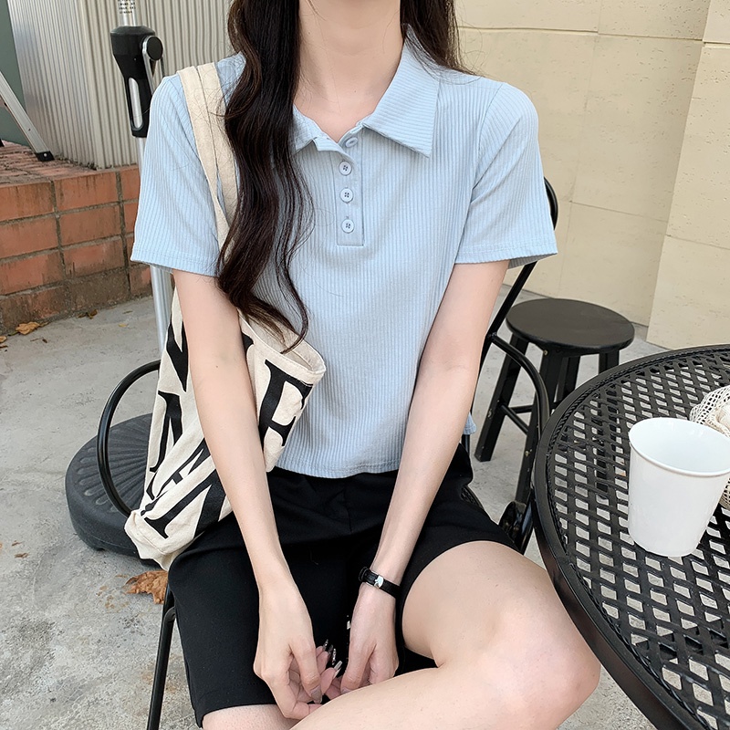 NRVP Áo Thun Tay Ngắn Dáng Ôm In Họa Tiết Độc Đáo Thời Trang Đường Phố Hàn Quốc Cho Nữ