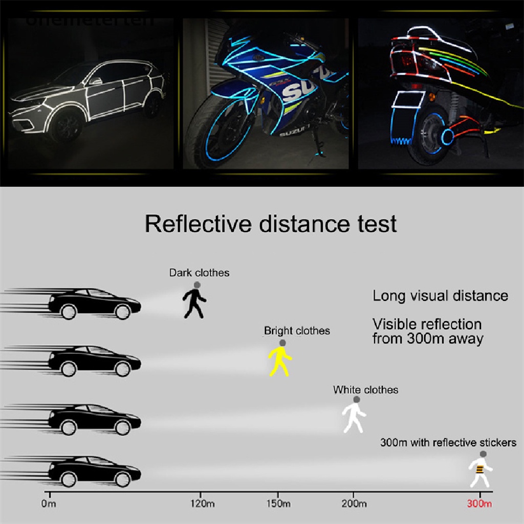 Cuộn Dây Dán Phản Quang Cho Bánh Xe Đạp 1CM * 8M