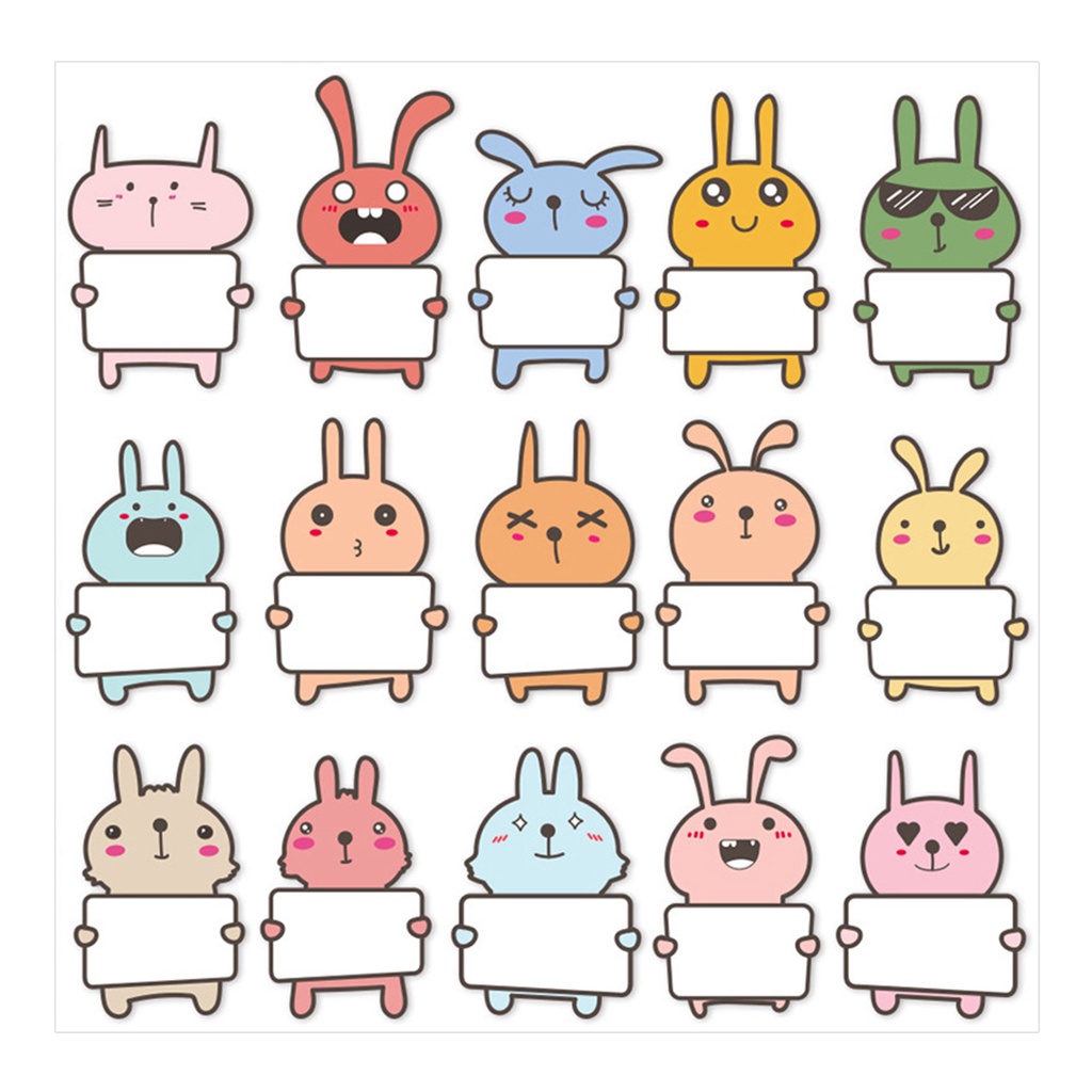 Bộ 10 Miếng Dán Ghi Tên Hình Động Vật Dễ Thương Cho Bé Mẫu Giáo