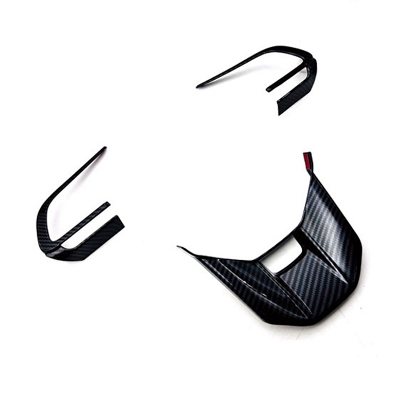 Set 3 Viền Trang Trí Vô Lăng Xe Hơi Toyota Veloz Avanza / Perodua Alza 2022 2023 Bằng Sợi Carbon