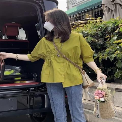 Áo Sơ Mi Chiffon Tay Phồng Thời Trang Mùa Hè 2022 Cho Nữ