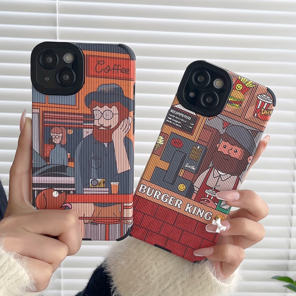 Ốp Điện Thoại Silicon TPU Mềm Chống Rơi Họa Tiết Hoạt Hình Cho iPhone 14 13 12 11 PRO XS XR Max 7 8 Plus