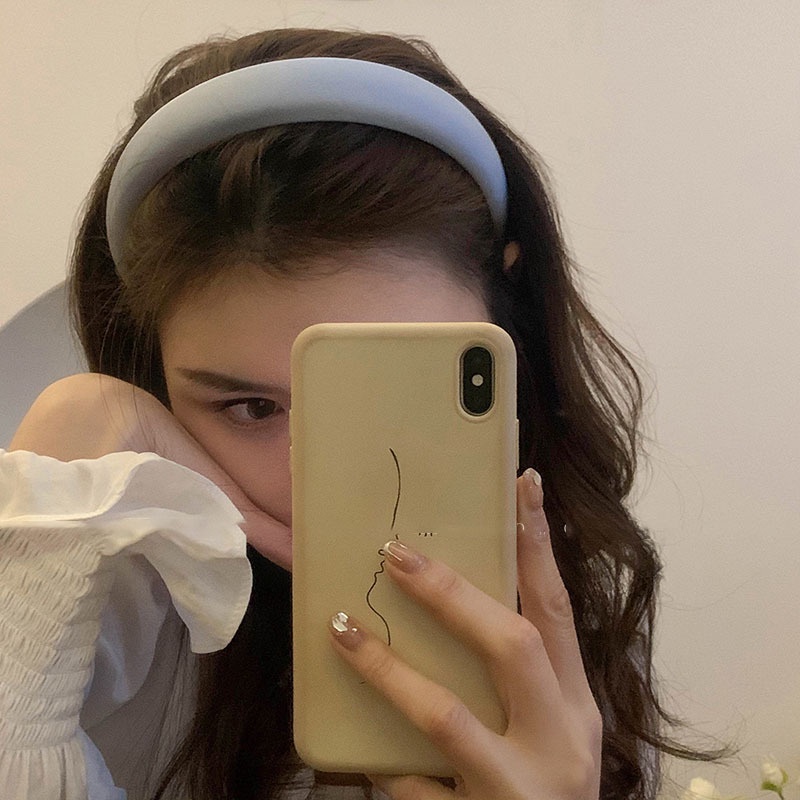 Băng Đô Cài Tóc Bằng Satin Cao Cấp Họa Tiết Đầu Lâu Phong Cách Pháp Đơn Giản Thời Trang 2023