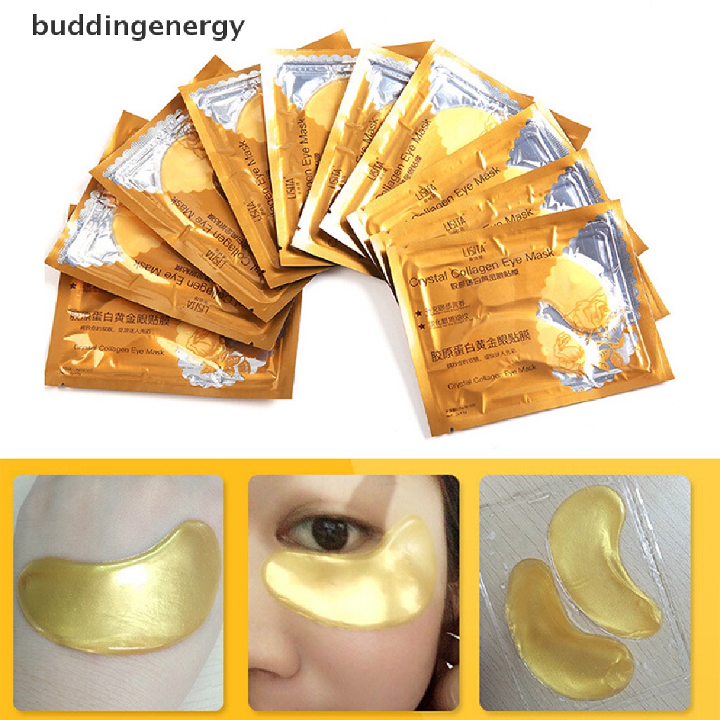 Set 10 Mặt Nạ Mắt Collagen Pha Lê Vàng Dưỡng Ẩm Chống Quầng Thâm