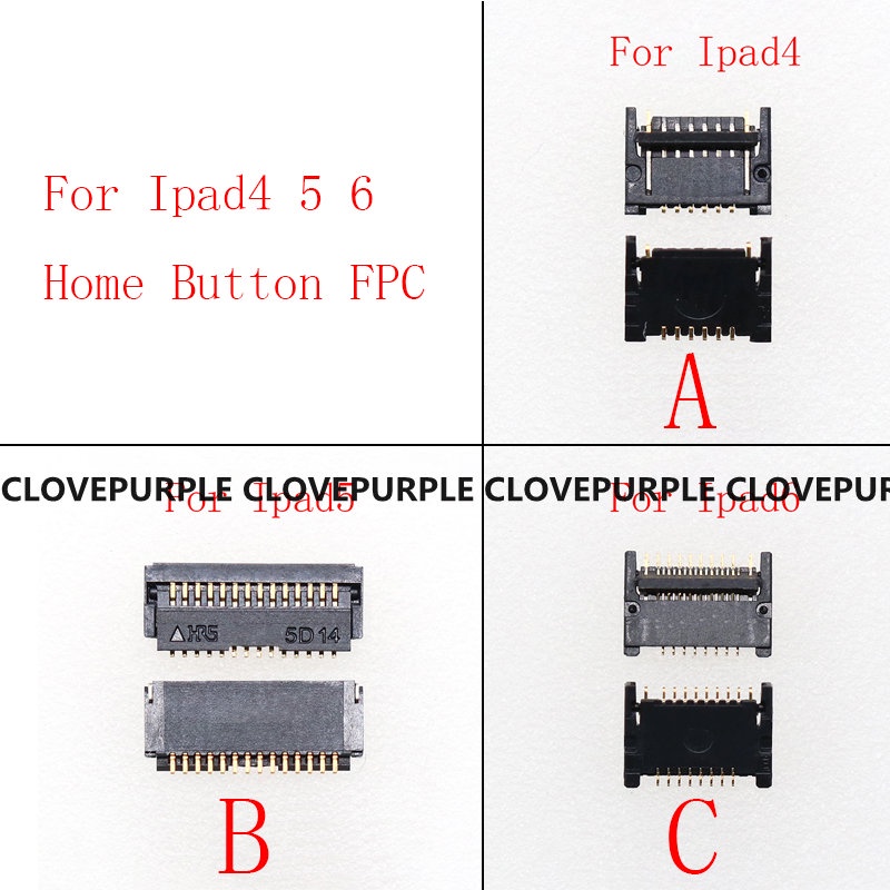 Bộ 2 Bảng Nút Home Kết Nối Cho iPad 4 5 6 Air 2 A1566 A1567 A1458 A1460 A1474 A1475 A1476 On Logic