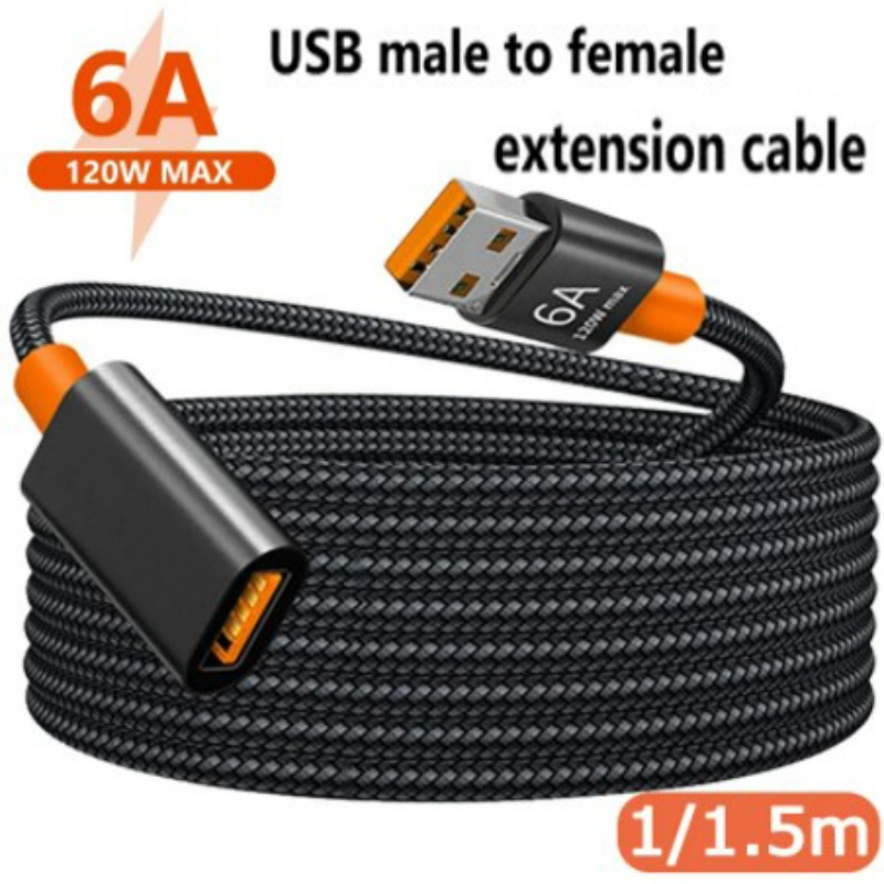 Dây Cáp Truyền Dữ Liệu Tốc Độ Cao 1 / 1.5M USB 3.0 6A Cho Máy Tính / TV