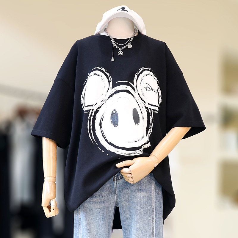Áo thun NRVP 100% cotton tay ngắn cho nữ plus size