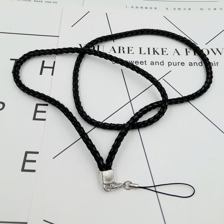 Ốp Điện Thoại Màu Trơn Có Dây Bện DIY 6 Màu Cho iPhone Android OPPO VIVO Huawei Xiaomi Redmi Samsung