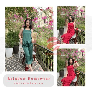 Bộ đồ ngủ ,mặc nhà phong cách thoải mái đơn giản Rainbow Homewear