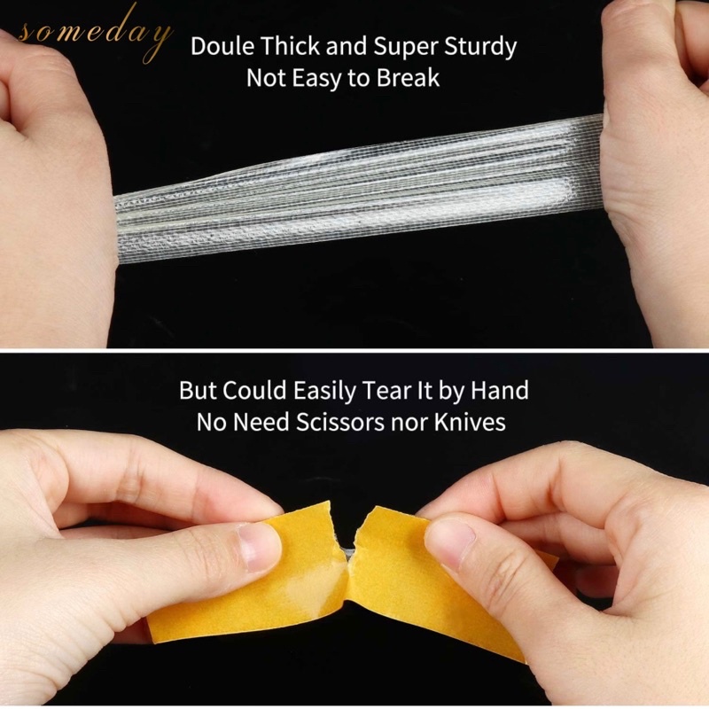 Băng Dính Hai Mặt Dạng Lưới Chắc Chắn Băng Dính Hai Mặt Trong Suốt Không Đánh Dấu Độ Nhớt Cao Băng Dính Hai Mặt