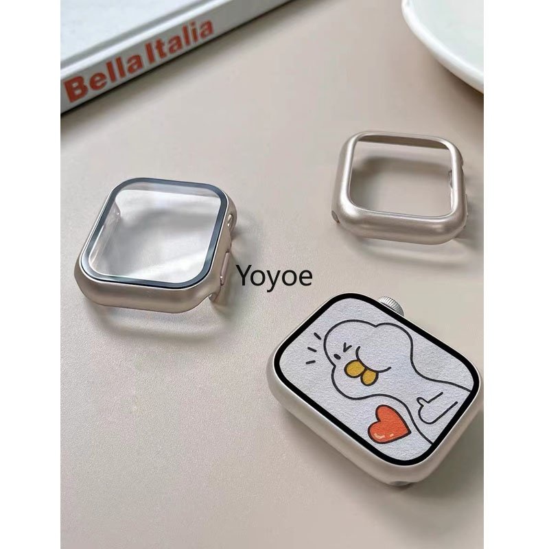 Bộ Kính Cường Lực + Ốp Bảo Vệ Màn Hình 24 Kiểu Cho iWatch 8 49MM 45MM 41MM 44mm 40mm 42mm 38mm 8 Ultra 7 6 5 4 3 se