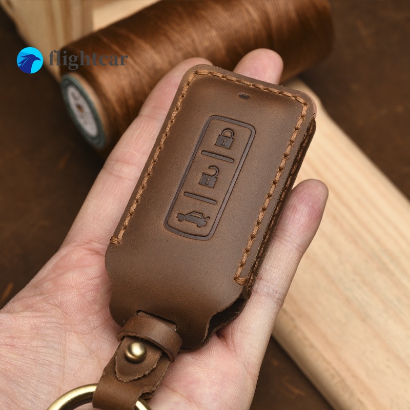 Bao Da Đựng Chìa Khóa Xe Hơi Mitsubishi Outlander 2015 2017 Xpander Triton ASX LANCER Pajero Sport 3 2020G Eclipse Cross L200