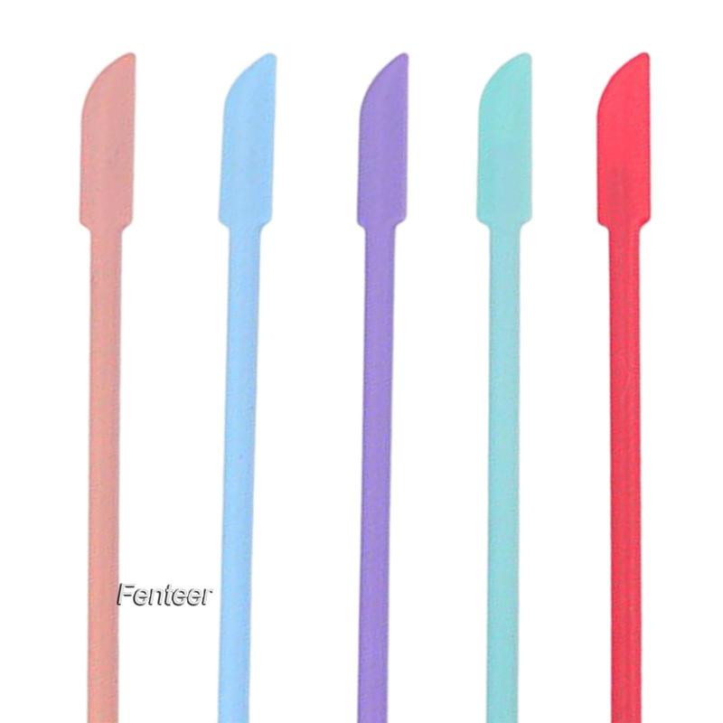 Bộ 5 Muỗng Silicone Mini Hai Đầu Tái Sử Dụng Làm Đẹp