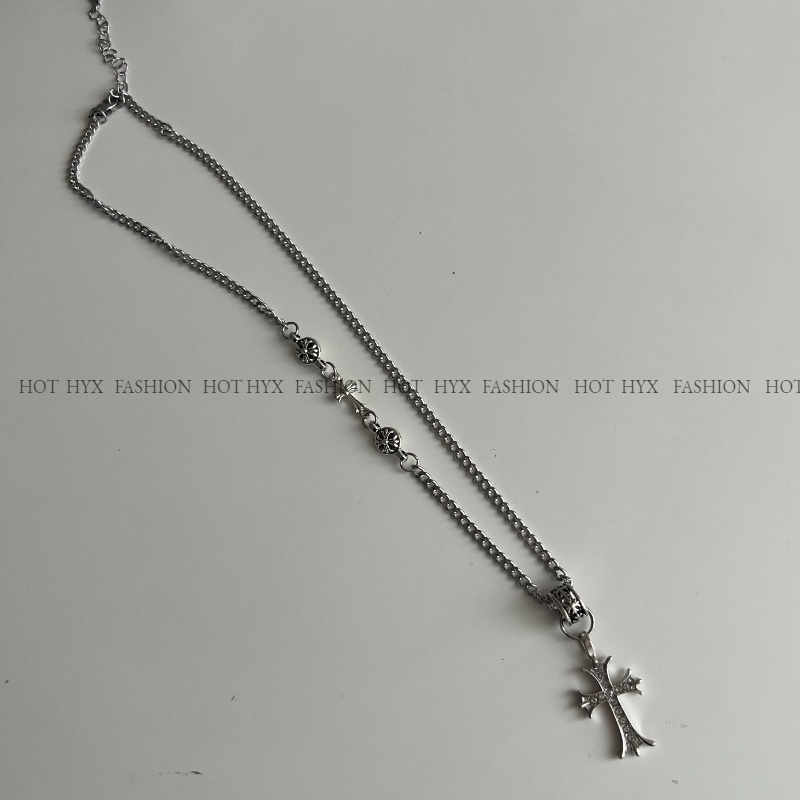 Vòng cổ Mặt Thánh Giá Phong Cách Hip Hop Cho Cặp Đôi