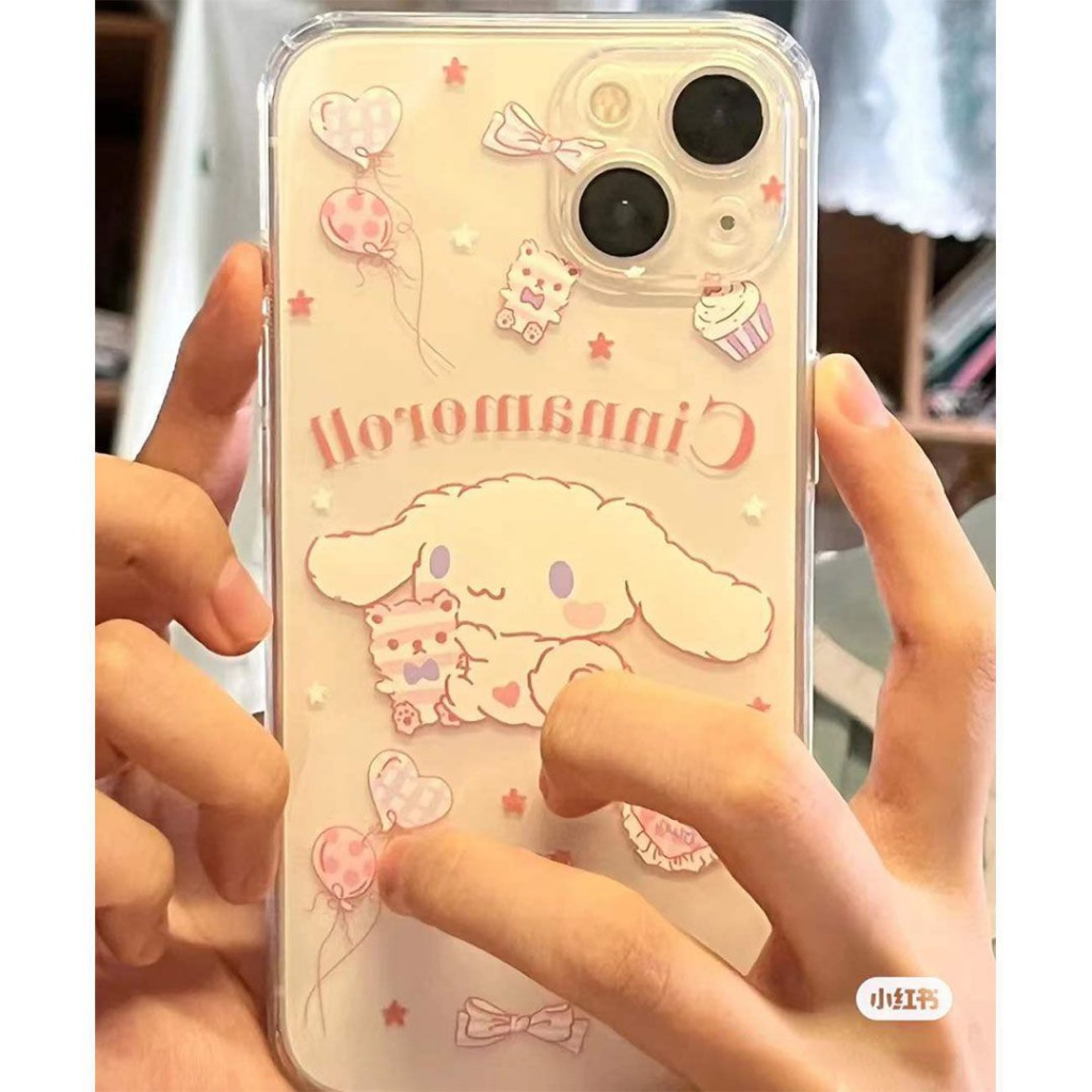 ✅Ốp Điện Thoại Dẻo Trong Suốt Họa Tiết Chú Chó Tai To Dễ Thương Cho iPhone14 / 11Pro X XSMAX XR 8pins 12 / 13 OI98