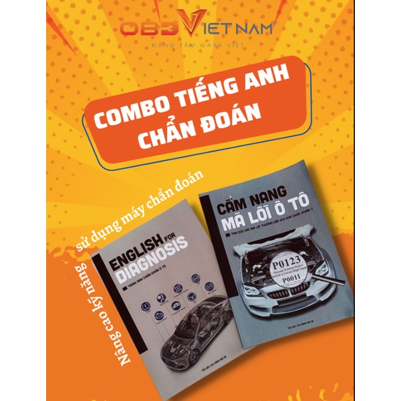 Bộ sách Tiếng Anh Chẩn Đoán và Cẩm Nang Mã Lỗi Ô Tô ( 2 quyển )