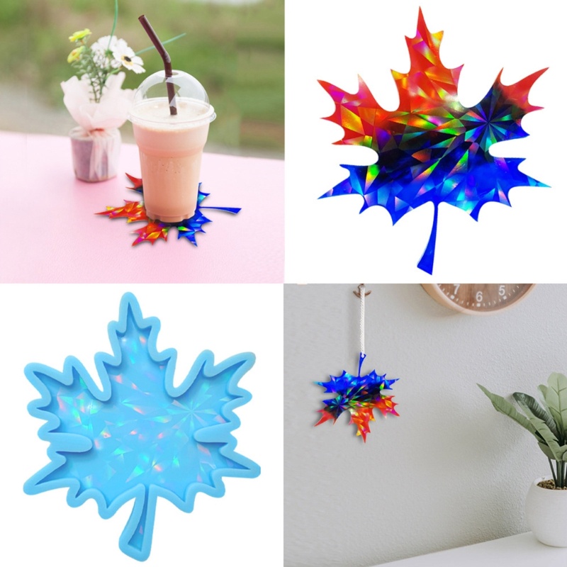 Khuôn Silicone Làm Đế Lót Ly Hình Chiếc Lá Phong