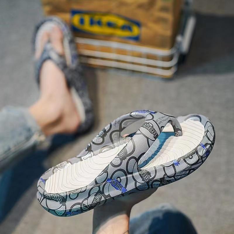 Hàng Bán Chạy Dép Kẹp Eva Đế Dày Chống Trượt In Hình Graffiti Thời Trang Cho Cặp Đôi