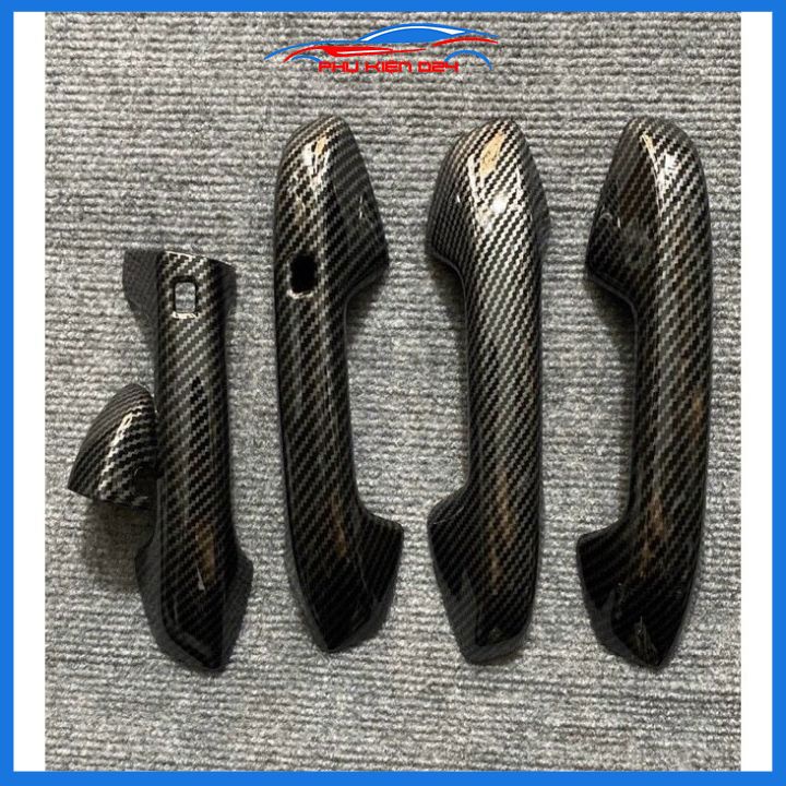 Ốp tay hõm Kia K3 2021-2022-2023-2024 vân Cacbon bảo vệ chống trầy cửa xe