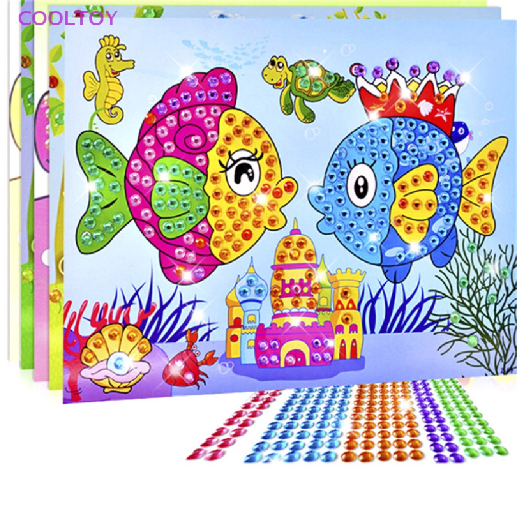 Cooltoy Bộ Tranh Đính Đá 5D Tự Làm Họa Tiết Hoạt Hình Giáo Dục Sớm Cho Bé