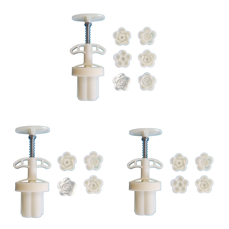 Khuôn Làm Bánh Trung Thu Bằng Nhựa Hình Hoa Mận DIY