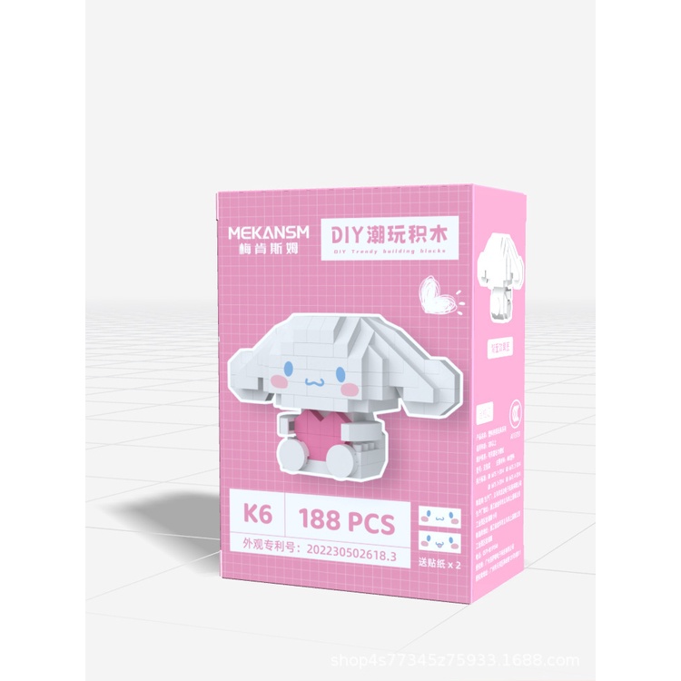 ĐỒ CHƠI LẮP RÁPĐồ Chơi Lắp Ráp Mô Hình Chú Chó Hoạt Hình Đính Đá Cỡ Nhỏ Dễ Thương lắp ráp