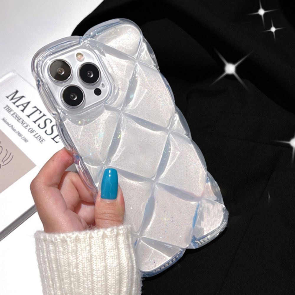 Ốp Điện Thoại TPU Mềm Chống Sốc Phối Lá Vàng Lấp Lánh Cho IPhone 11 12 13 14 Pro Max X XS Max 7 8 Plus SE