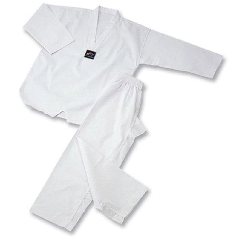 Bộ Quần Áo Tập Võ Taekwondo / Karate Màu Trắng Thời Trang Xuân Hè Cho Người Lớn Và Trẻ Em
