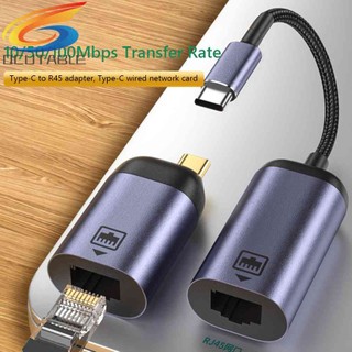 100Mbps Drive-free USB Type-C to RJ45 Desktop Ethernet Network Adapter Wire