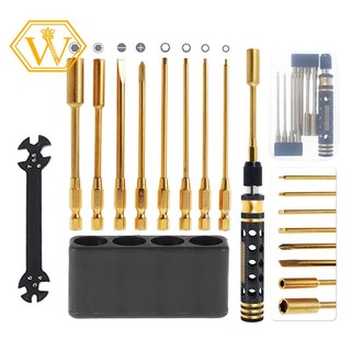 9 in 1 rc tool kit, rc car tool kit rc hex driver screwdriver set for rc car hobby tools