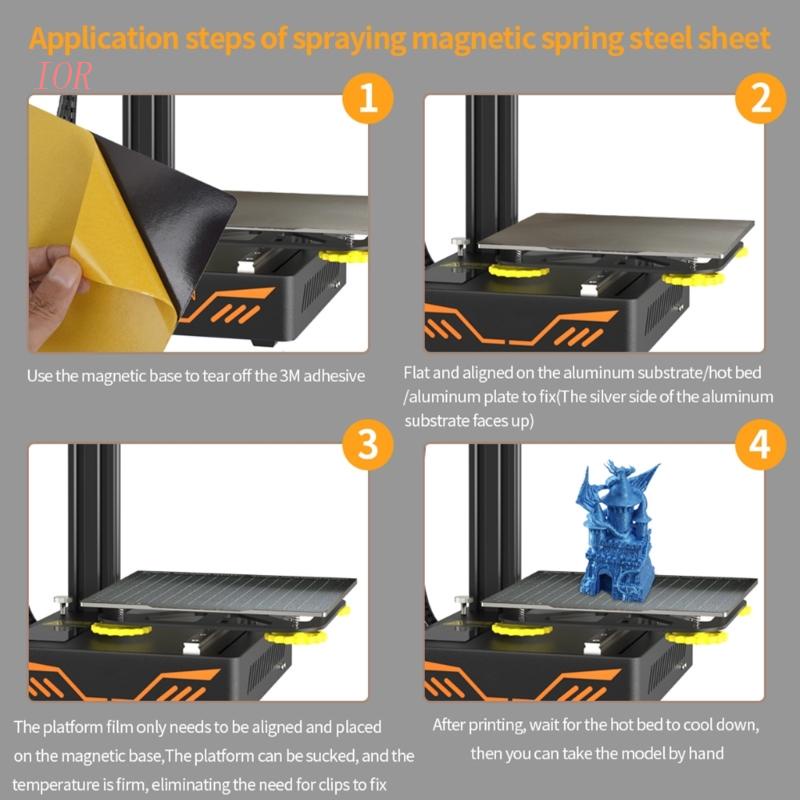 Tấm Thép PEI Hai Mặt Thay Thế Cho Máy In 3D CR10