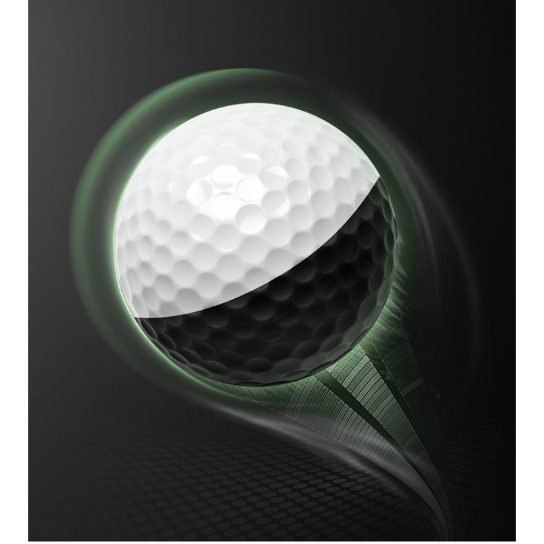 Quả Bóng Golf Ba Lớp Ba Màu Trắng Đen Q026