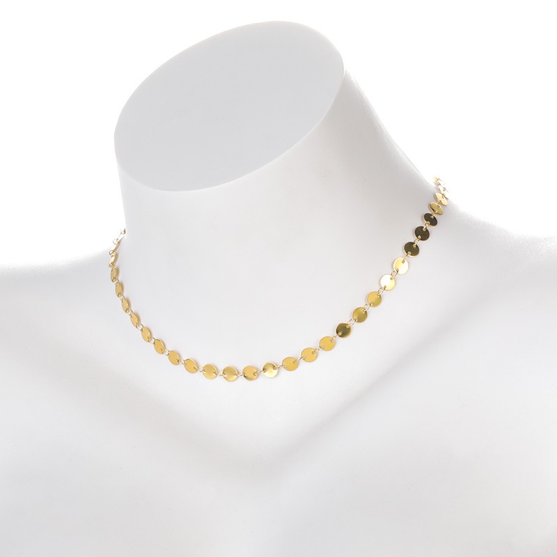 Vòng cổ Mạ Vàng 18k Đính Kim Sa Lấp Lánh