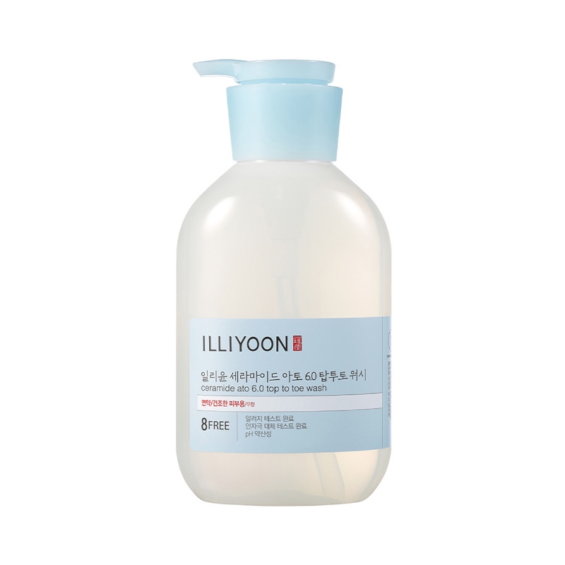 ILLIYOON Ceramide Ato 6.0 Top to Toe Wash 500ml / Sữa tắm đơn giản tất cả trong một cho mặt, cơ thể và tóc