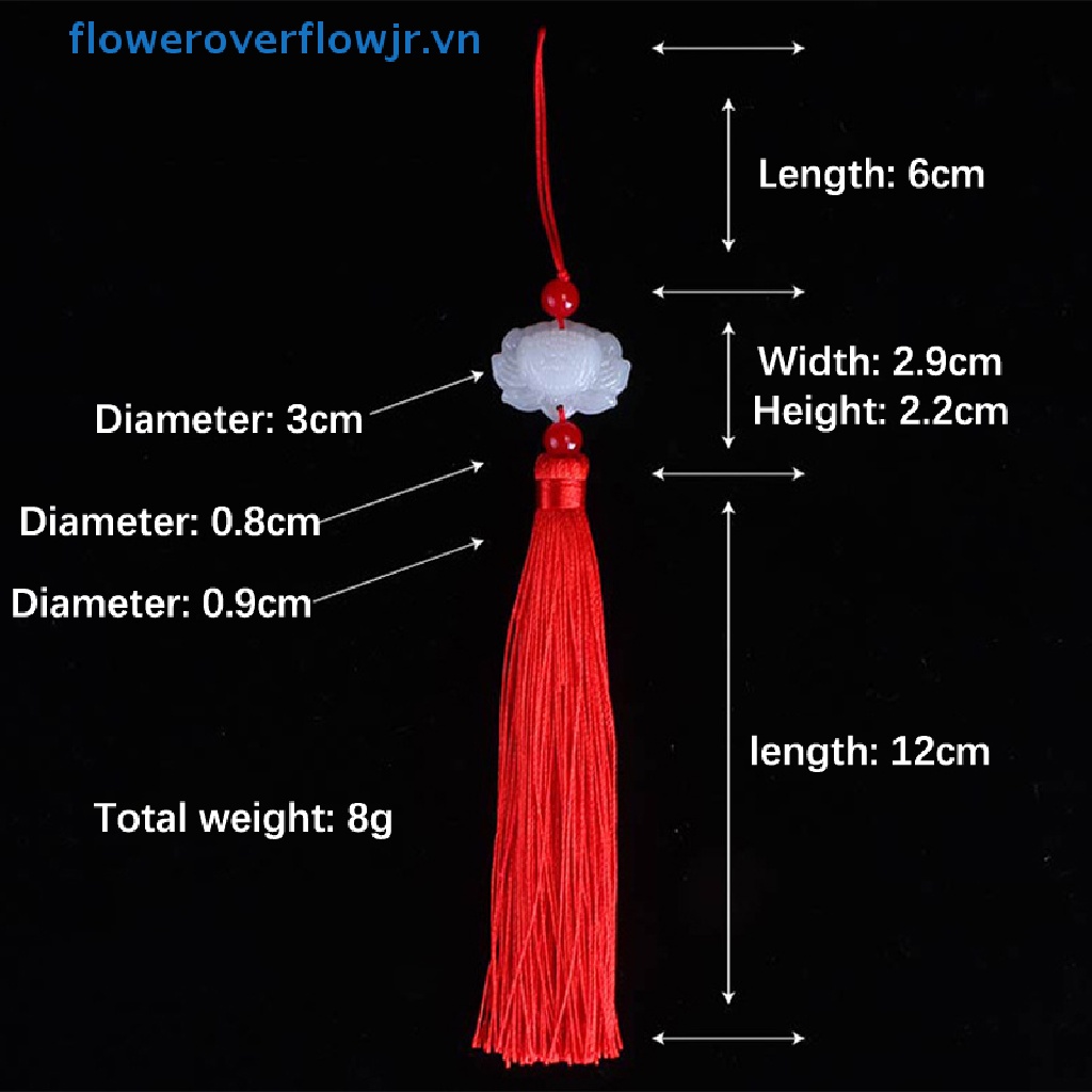1 Gói Bông Tai Tua Rua Đính Ngọc Bích Giả Phong Cách Mới