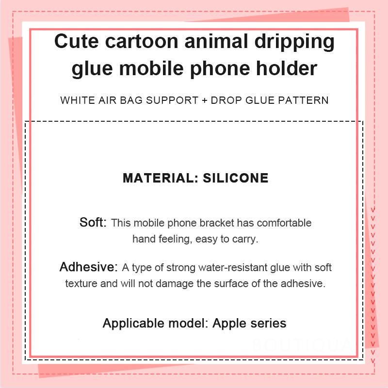 Giá Đỡ Điện Thoại Bằng Nhựa Acrylic Kiểu Dáng Hoạt Hình Dễ Thương-BA