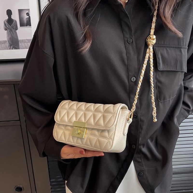 Túi Xách Đeo Vai Họa Tiết Hình Thoi Ánh Sáng Cao Sang Trọng Cho Nữ