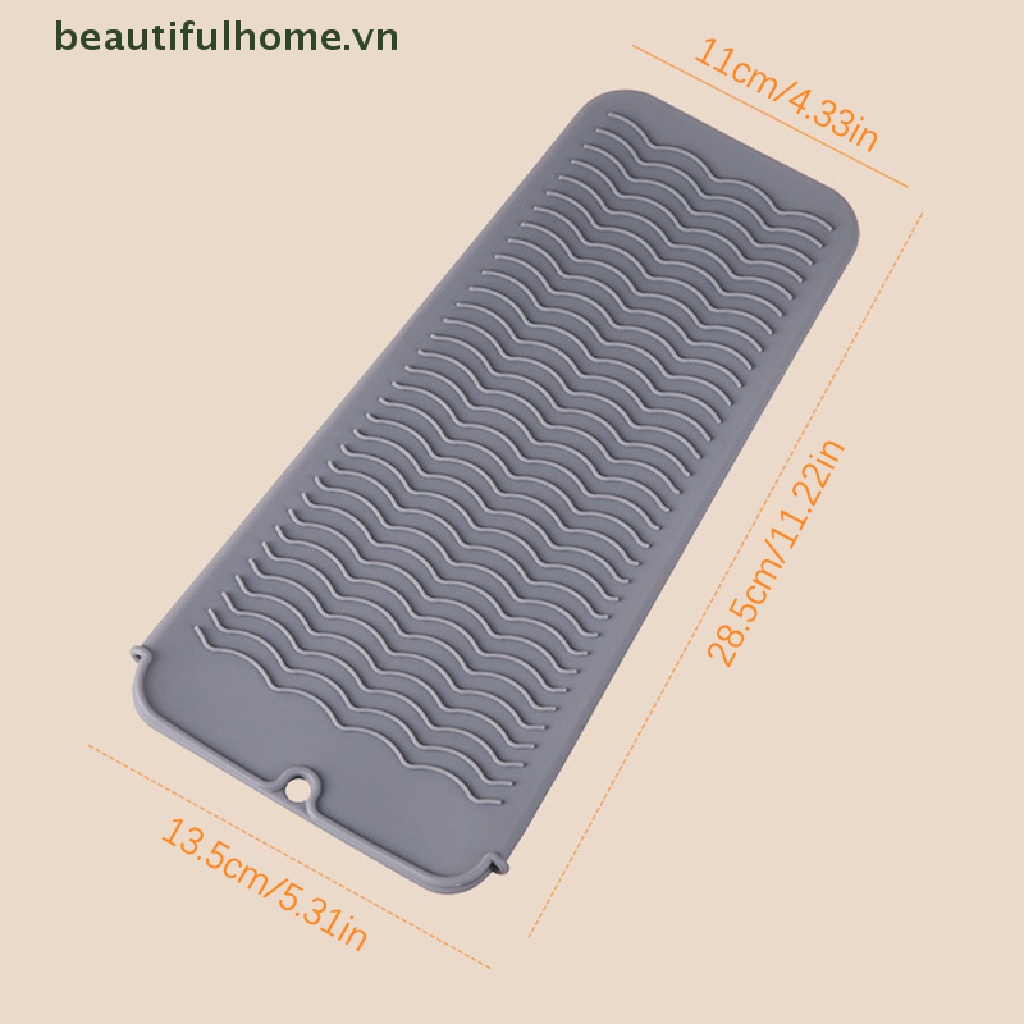 Thảm Silicone Chịu Nhiệt Hỗ Trợ Duỗi / Uốn / Duỗi Tóc Tiện Dụng