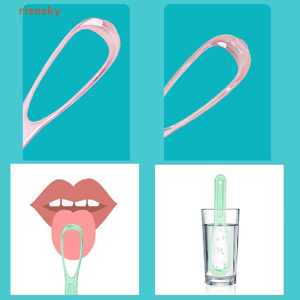 1 Dụng Cụ Vệ Sinh Lưỡi Răng Miệng Bằng Nhựa Có Thể Tái Sử Dụng