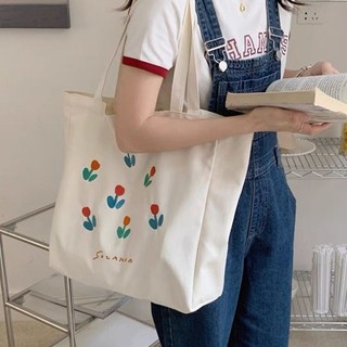 Túi tote thêu hoa tulip ly0310