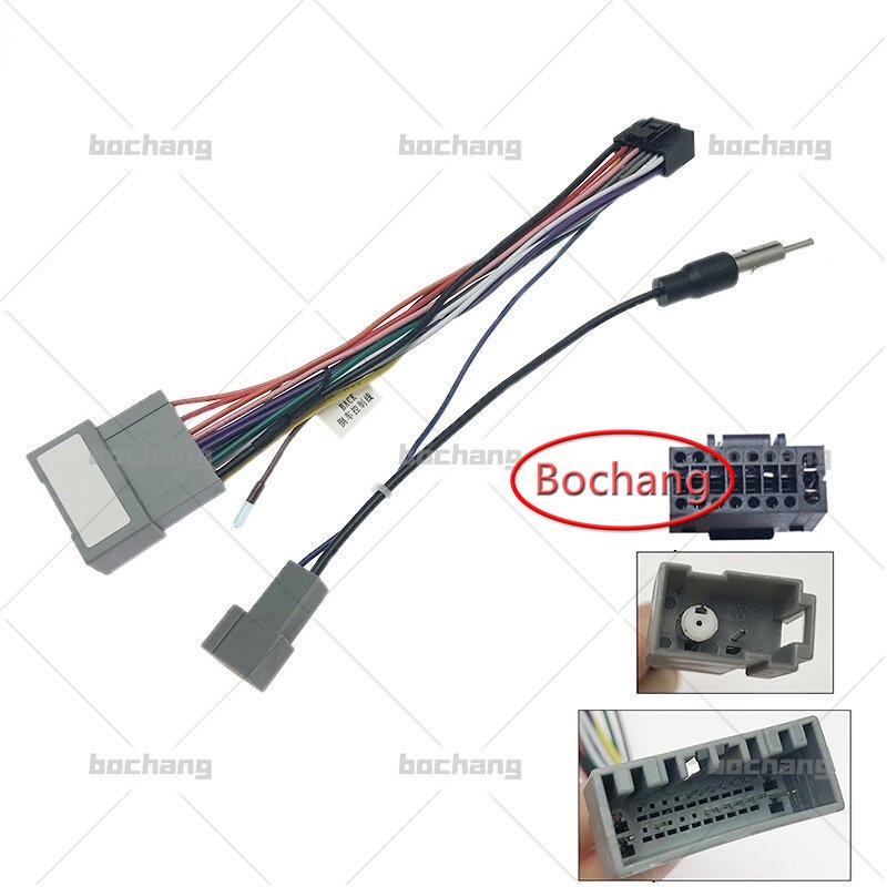 Dây Cáp Nguồn Đầu DVD 16PIN Cho Xe Hơi Honda CRV / BRV / HRV / JAZZ Radio