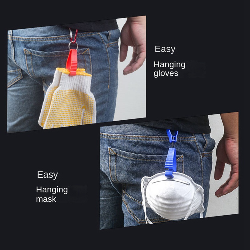 Set 10 Kẹp Găng Tay Đa Năng Dùng Cho Các Hoạt Động Ngoài Trời