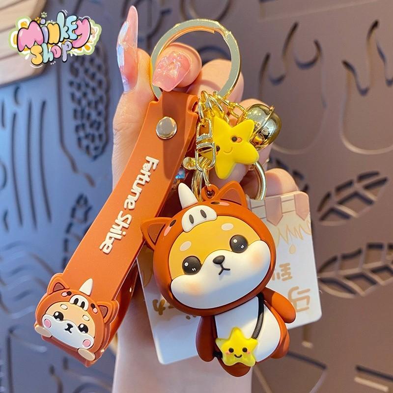 Móc Khoá Hổ Lucky 12 con giáp Đẹp Dễ Thương Quà Tặng Ý Nghĩa Phụ Kiện Xe Máy Oto Cặp Xách Balo 02MK-Minkey