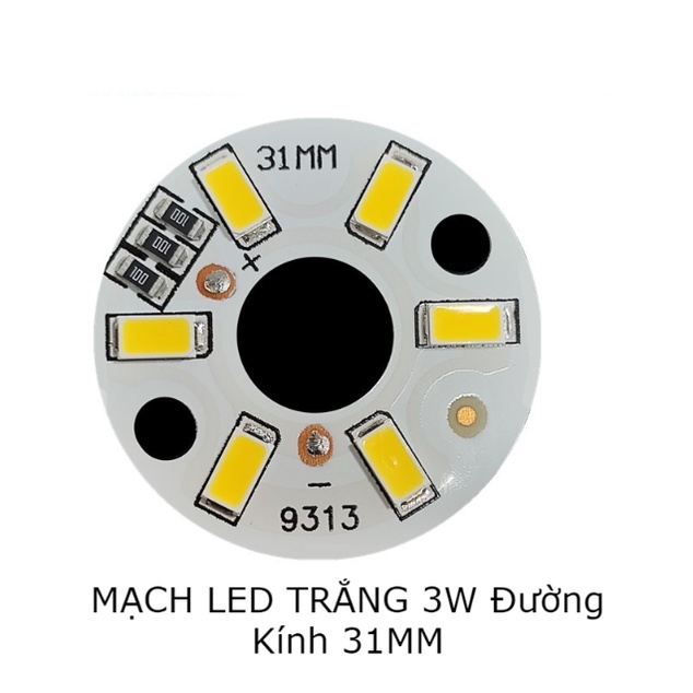 Mạch Led Tròn 3W 5W 10W Điện DC 5V - Chế Đèn Led Tiện Dụng
