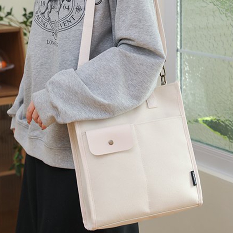 Túi Xách canvas Phong Cách harajuku Đơn Giản Cho Nữ