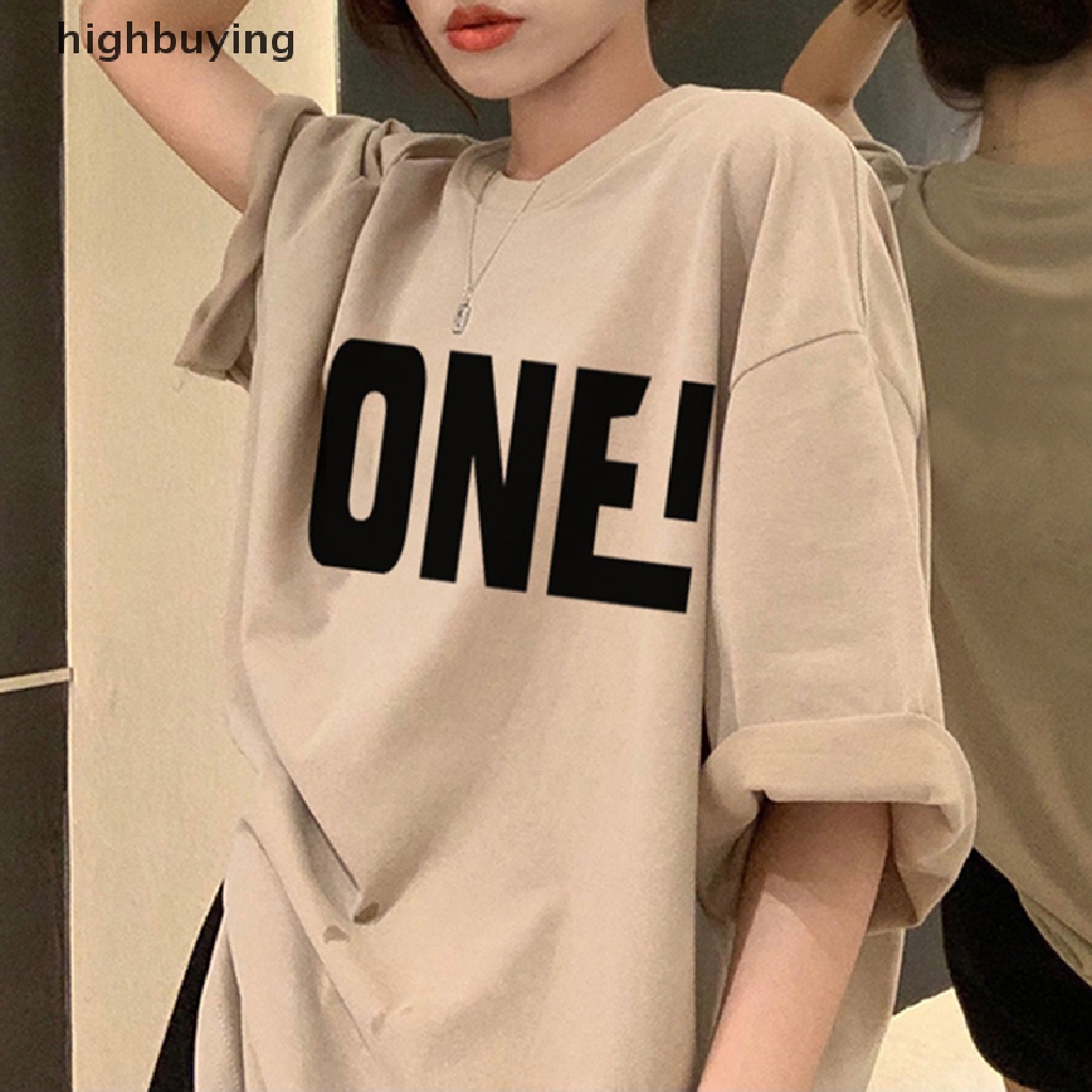 Áo Thun Tay Ngắn Cổ Tròn In Chữ Thời Trang Dành Cho Nữ