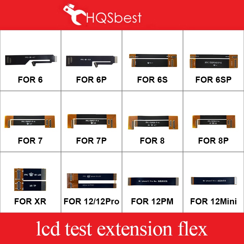 Dây Cáp Màn Hình Cảm Ứng LCD 3D Cho iPhone 6 6S 7 8 Plus X XS XSM XR 11 12 Pro Max
